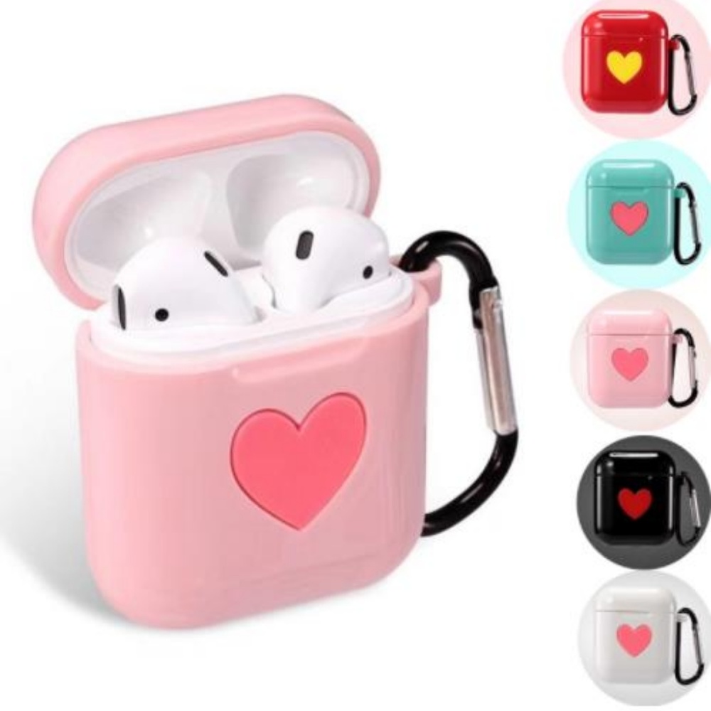 ❤️NEW Apple Airpods Soft Protective Case W/Hook - Picture 2 of 8
